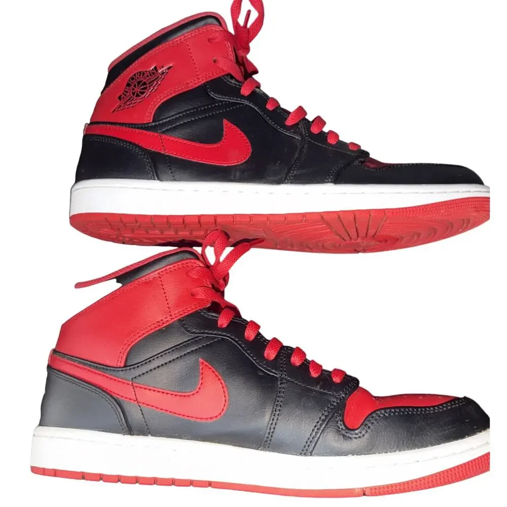 Air Jordan 1 Mid Alternate Bred Men 10.5 DQ8426-060